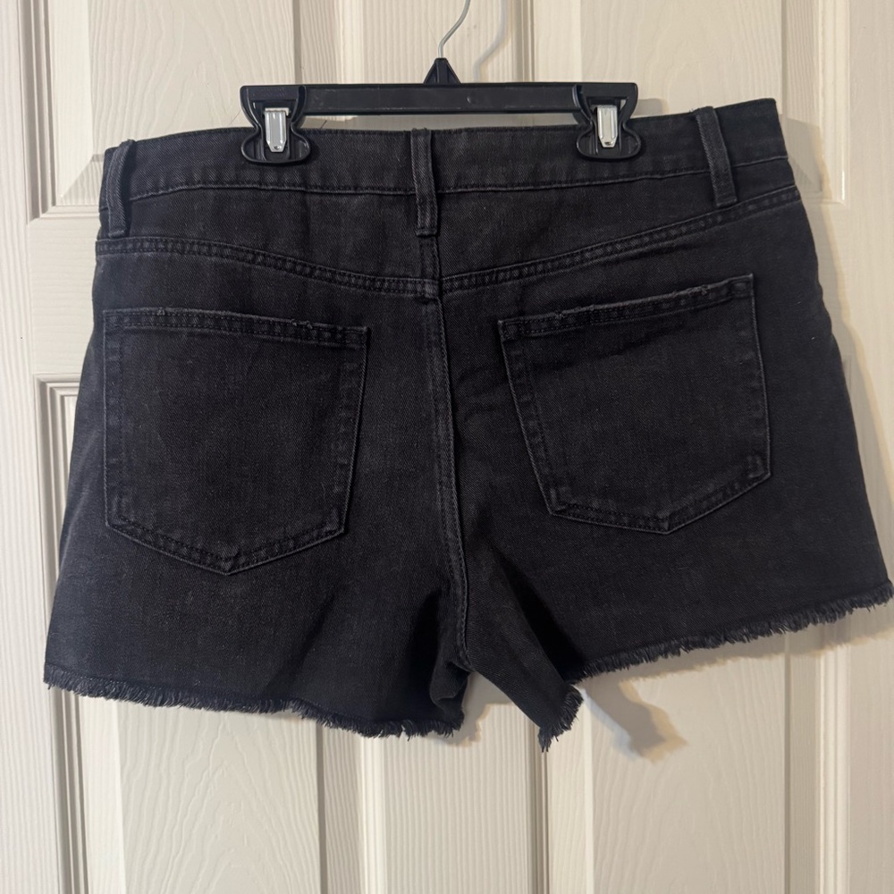 💗5 for $25💗 Time and Tru Black Denim Shorts Size 12 - Picture 4 of 6